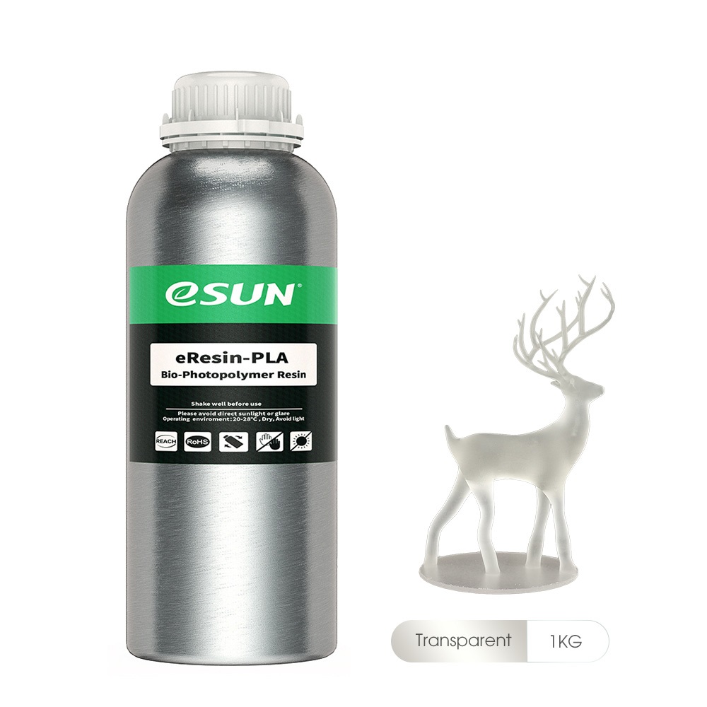 Esun biobased PLA eResin 1000gr transparent Premium 3D printing resin high quality LCD DLP