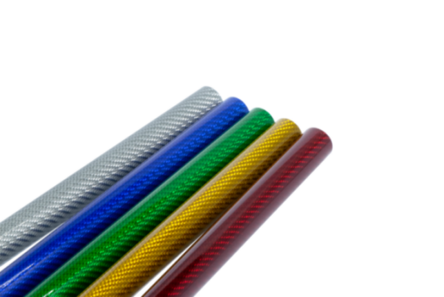 The colored CFK tube, made of 3K bidirectional carbon fiber is used for high-strength applications in model making, engineering, and mechanical engineering. colored CFK tube 3K Carbon bidirectional high strength Model making Engineering Mechanical engineering