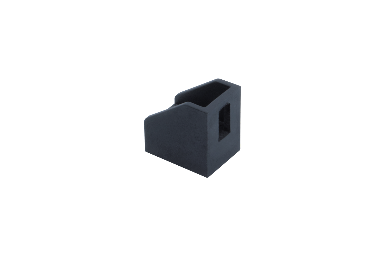 The mounting block, made of nylon and steel, is designed for connect side walls with aluminum profiles such as Item and Bosch, providing a reliable fastening solution. mounting block nylon steel connect side walls with aluminum profiles Item Bosch