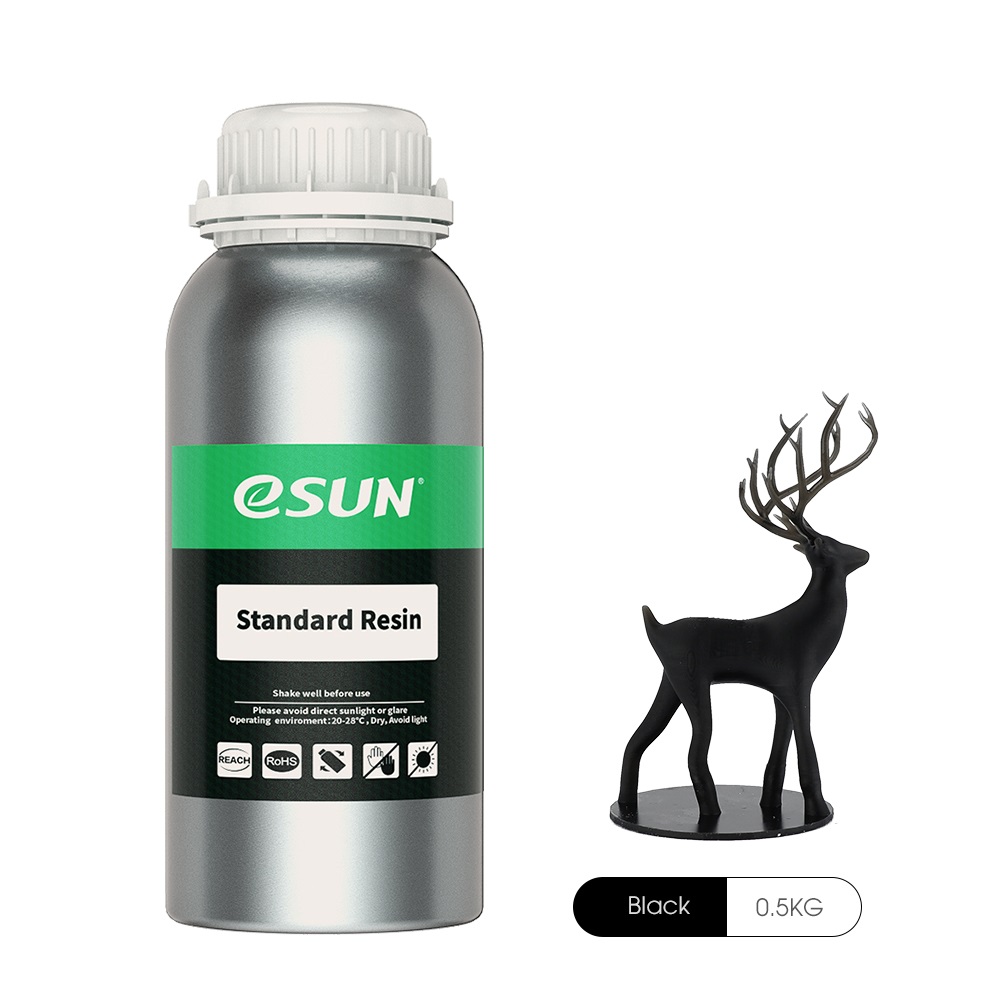 Esun Standard Resin 500gr black Premium 3D printing resin high quality LCD DLP