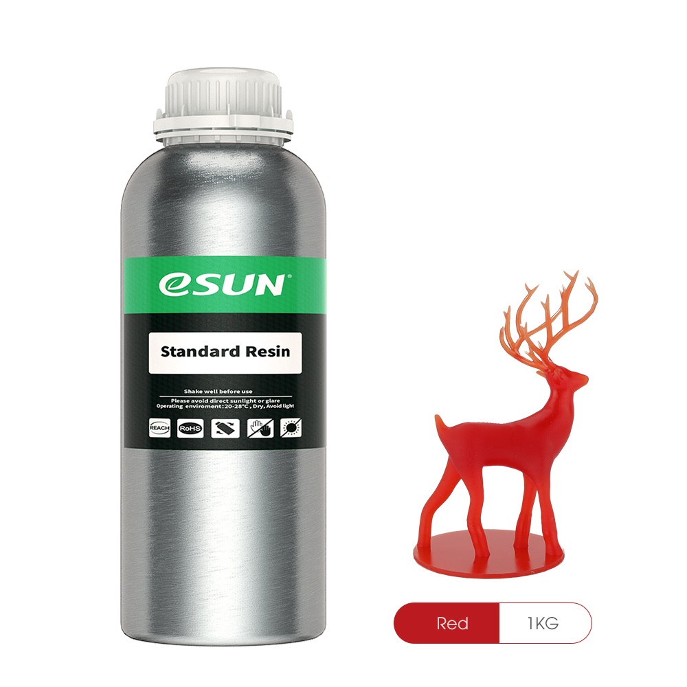 Esun Standard Resin 1000gr red Premium 3D printing resin high quality LCD DLP