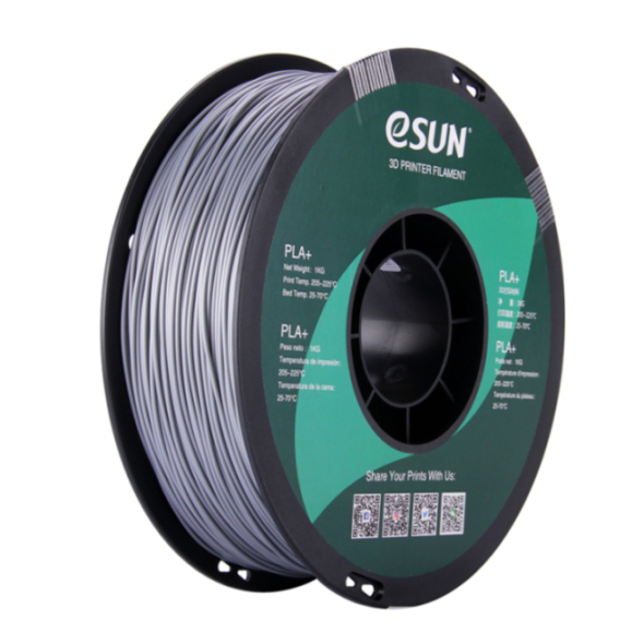 Esun PLA+ 1kg silver Premium 3D printing filament high quality