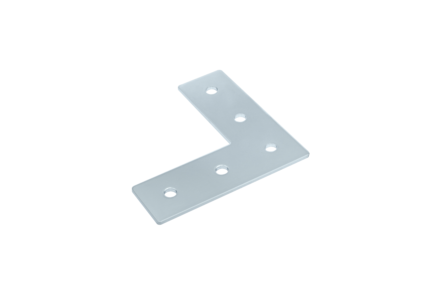 L-Plattenverbinder (Winkel) aus verzinktem Stahl, zur stabilen Verbindung von 20mm, 30mm, 40mm und 45mm Aluprofilen	 L-Plattenverbinder (Winkel) aus Stahl für 20-45mm Item/Bosch Profile