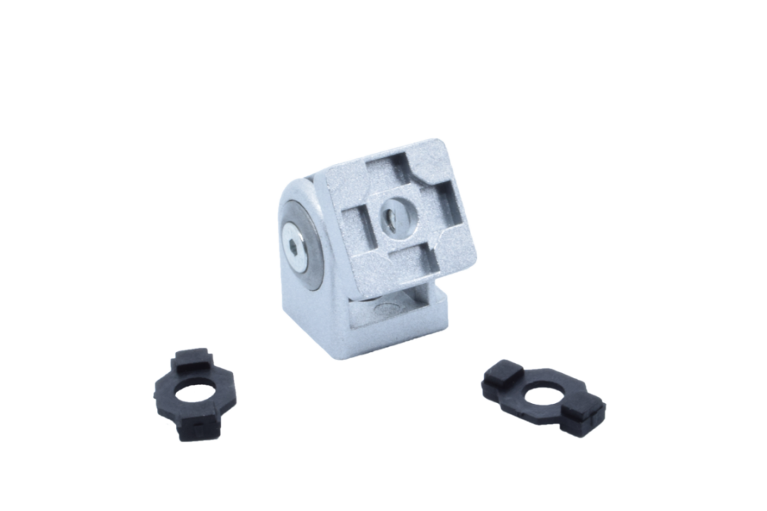 joint connector without a clamping lever connecting 20mm aluminum profiles Item Bosch