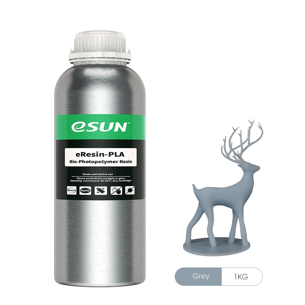 Esun biobased PLA eResin 1000gr grey Premium 3D printing resin high quality LCD DLP