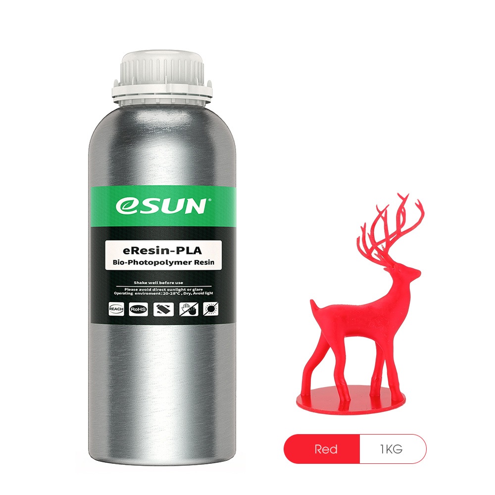 Esun biobased PLA eResin 1000gr red Premium 3D printing resin high quality LCD DLP