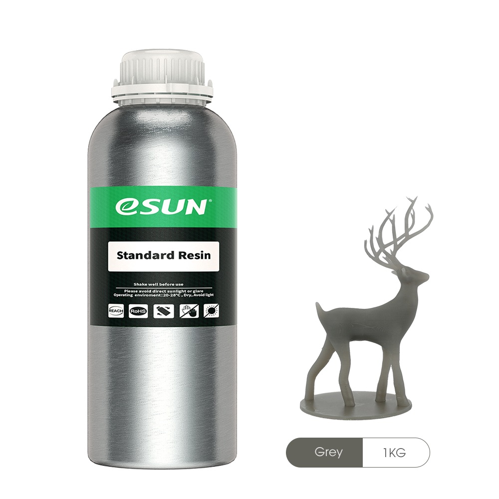 Esun Standard Resin 1000gr grey Premium 3D printing resin high quality LCD DLP