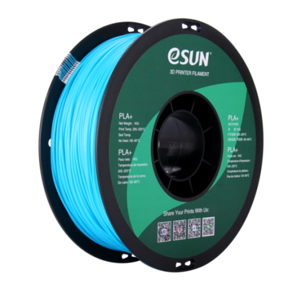 Esun PLA+ 1kg lightblue Premium 3D printing filament high quality