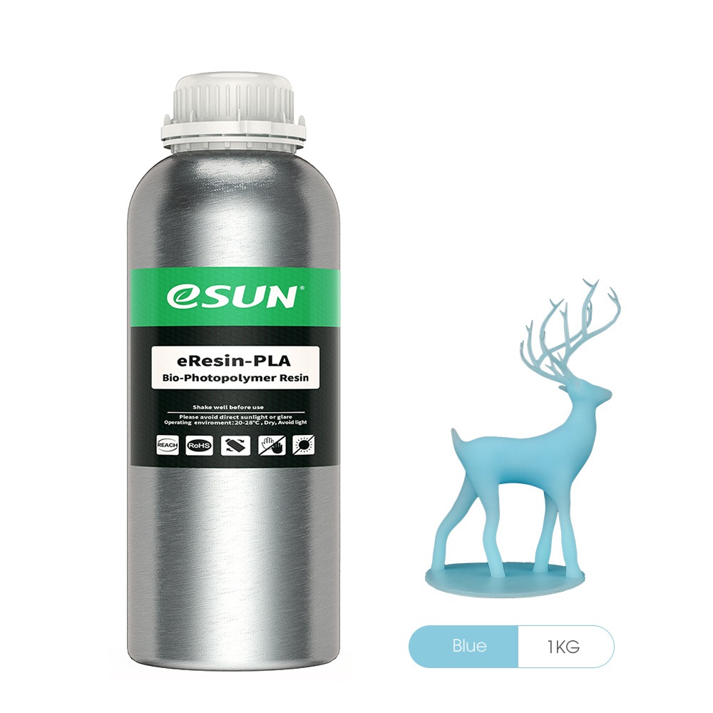 Esun biobased PLA eResin 1000gr skyblue Premium 3D printing resin high quality LCD DLP