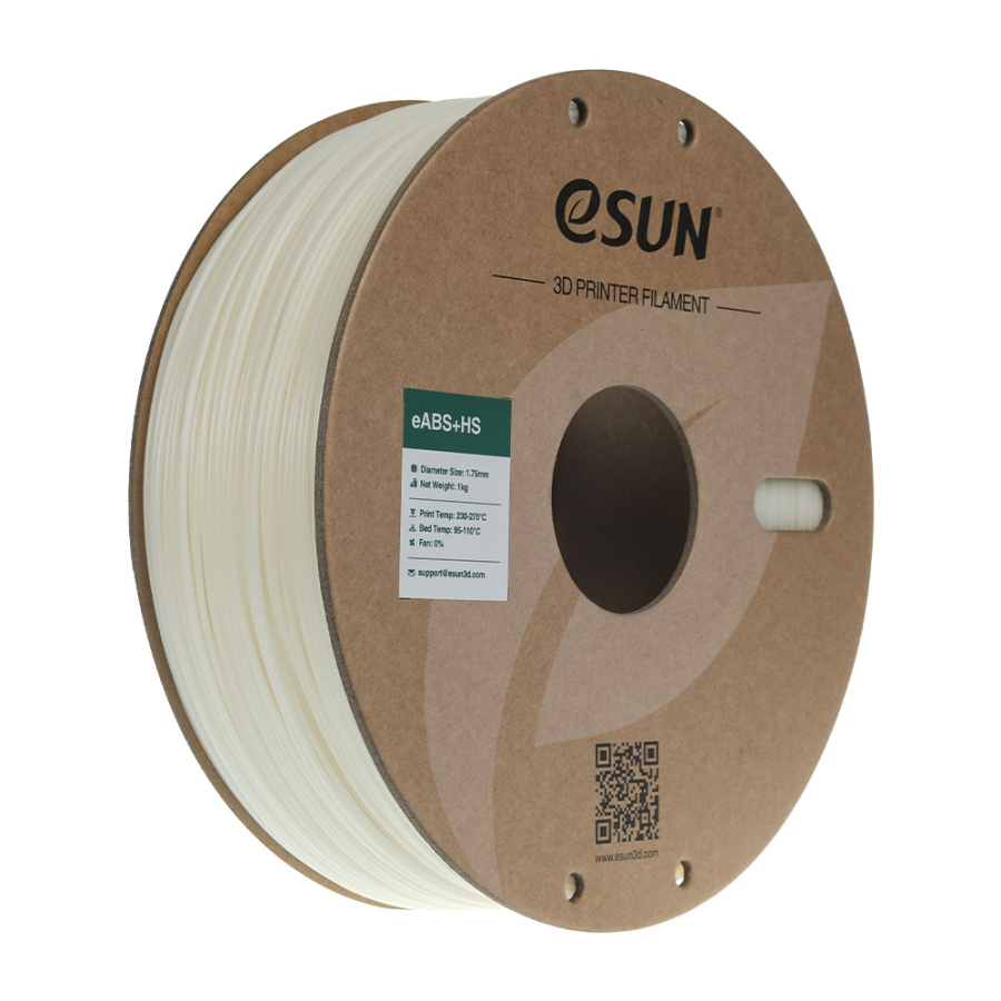 ESUN eABS-HS 1kg nature 1.75mm diameter, high-quality filament for 3D printing and additive manufacturing, a premium material for rapid prototyping Esun eABS-HS 1kg nature Premium 3D printing filament high quality