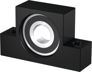Hiwin Loslager der EF-Serie, ein Präzisions-Stehlager für den Einsatz in CNC-Maschinen und Automationssystemen mit Kugelgewindetrieben Hiwin Loslager (Floating Bearing) der EF-Serie für Kugelgewindetriebe