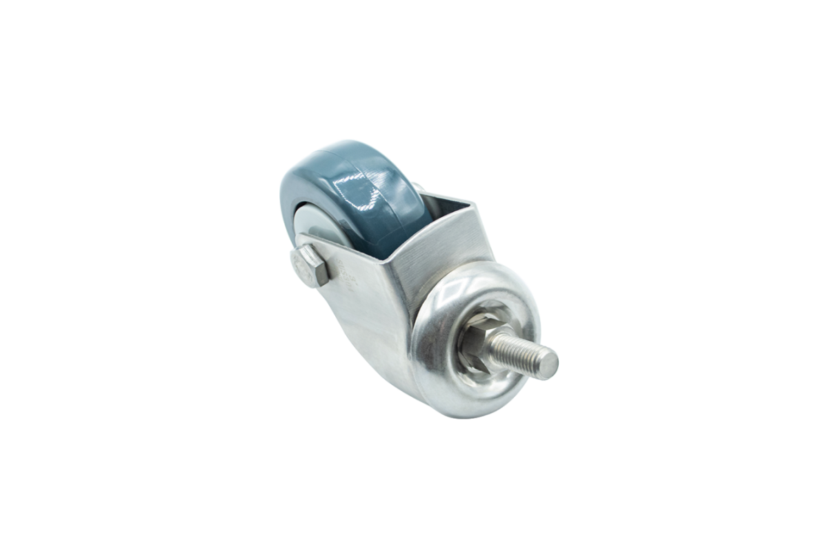 stainless steel swivel caster without a brake transport applications smooth movement durable wheel