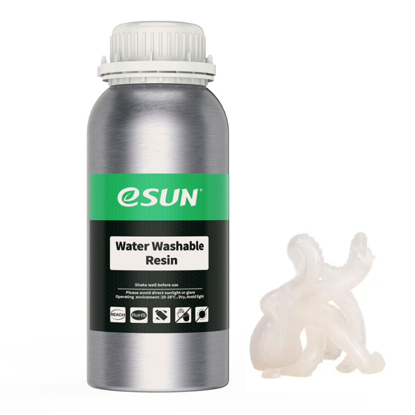 Esun Resin waterwashable 500gr transparent Premium 3D printing resin high quality LCD DLP