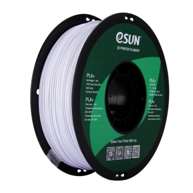 Esun PLA+ 1kg coldwhite Premium 3D printing filament high quality